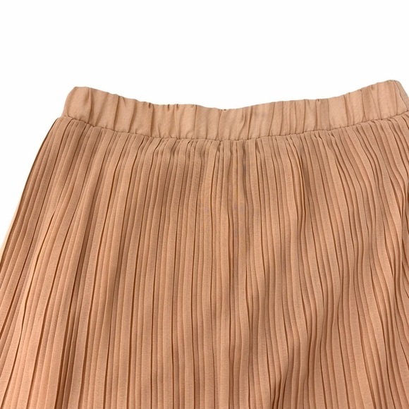 Mark. Peach Ombré Pleated A-Line Midi Skirt Size Small Petite - Picture 4 of 12
